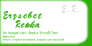 erzsebet repka business card